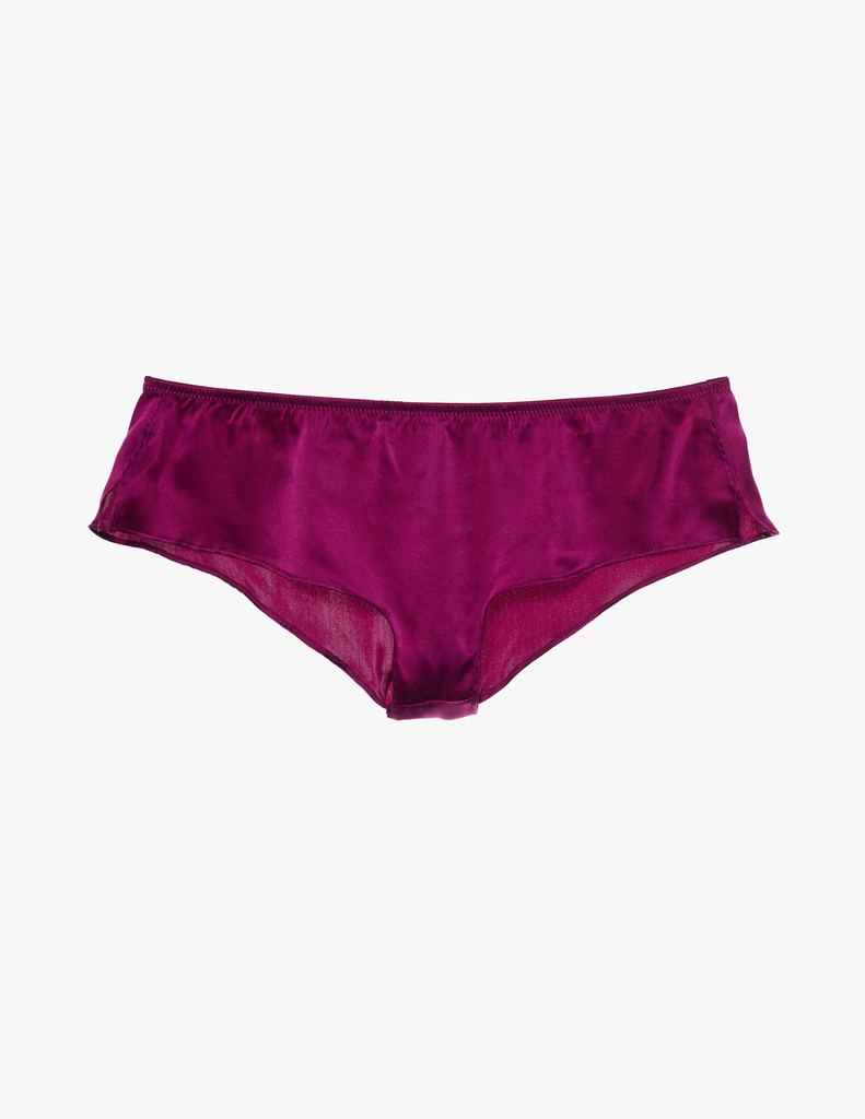 The Araks silk gal hipster in cranberry red