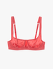 The araks silk charmeuse gita underwire bra in rose pink