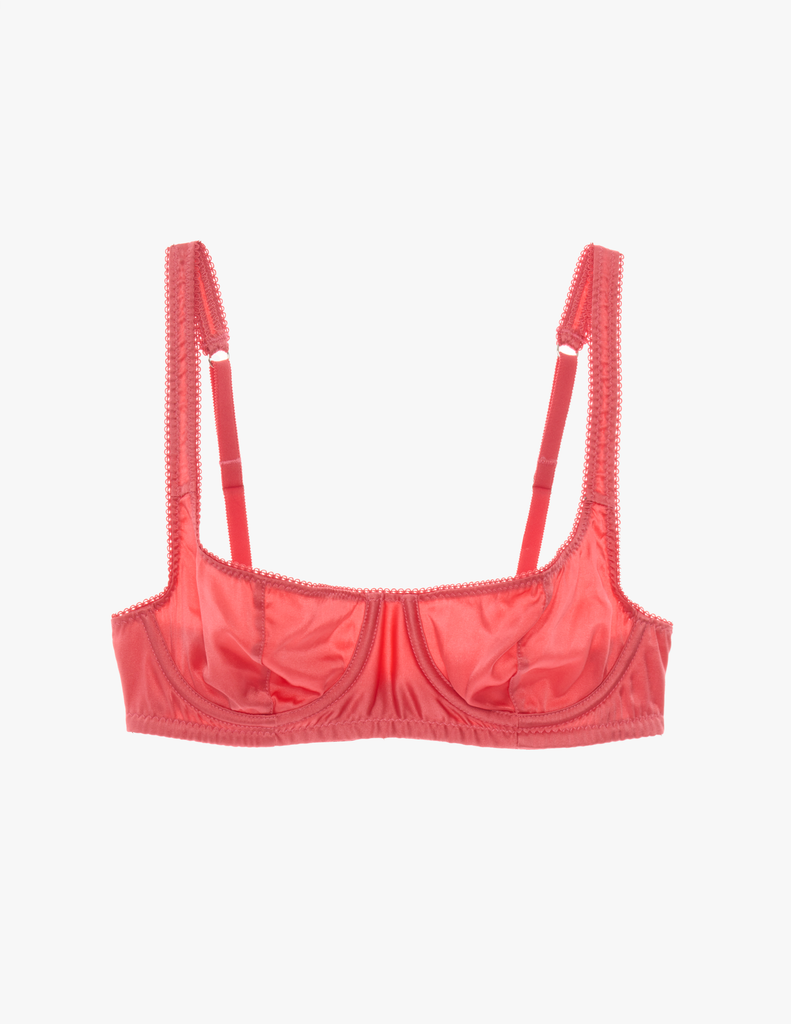 The araks silk charmeuse gita underwire bra in rose pink