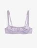The Araks silk charmeuse gita underwire bra in fairy purple