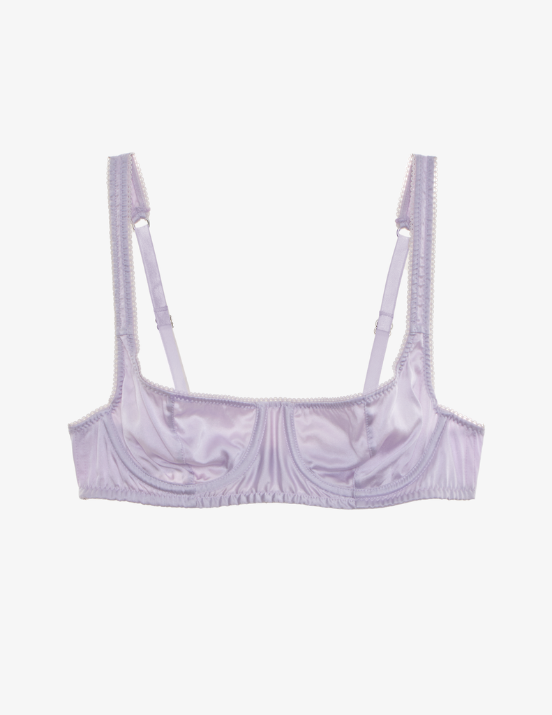 The Araks silk charmeuse gita underwire bra in fairy purple