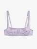 The Araks silk charmeuse gita underwire bra in fairy purple
