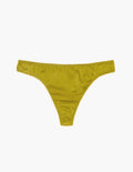 Araks Grier thong in chartreuse on a off white background