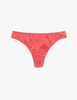 The araks silk charmeuse grier thong in rose pink