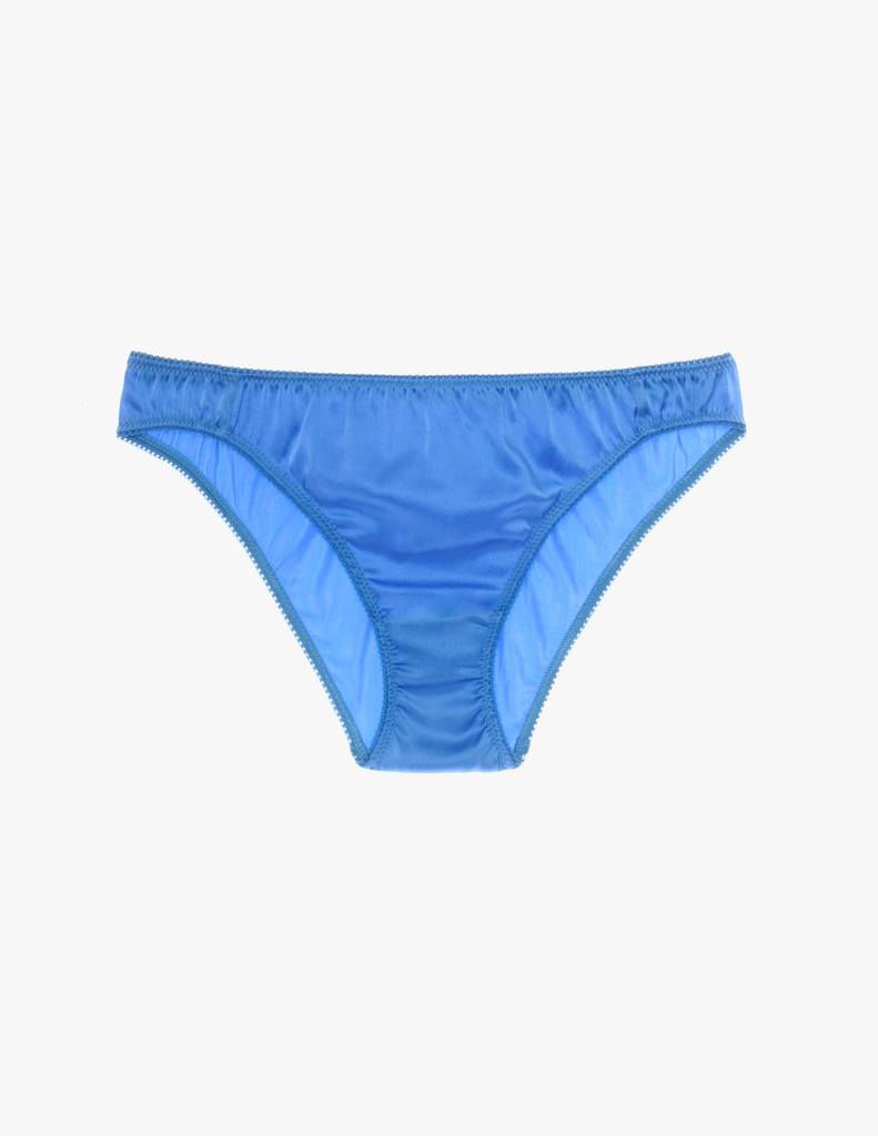The araks silk charmeuse gwyneth panty in bluet blue
