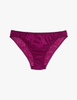 The araks silk gwyneth panty in cranberry red