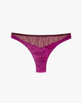 Araks Maya Thong in Raspberry on off-white background