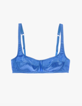 The araks silk charmeuse penelope bralette in bluet