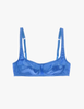 The araks silk charmeuse penelope bralette in bluet