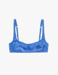 The araks silk charmeuse penelope bralette in bluet