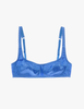 The araks silk charmeuse penelope bralette in bluet