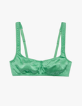 The araks silk penelope bralette in cypress green