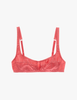 The araks silk charmeuse penelope bralette in rose pink