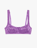 The araks silk penelope bralette in viola