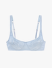 The araks silk penelope bralette in glace blue