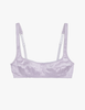 The araks silk charmeuse penelope bralette in fairy lavender