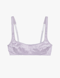 The araks silk charmeuse penelope bralette in fairy lavender