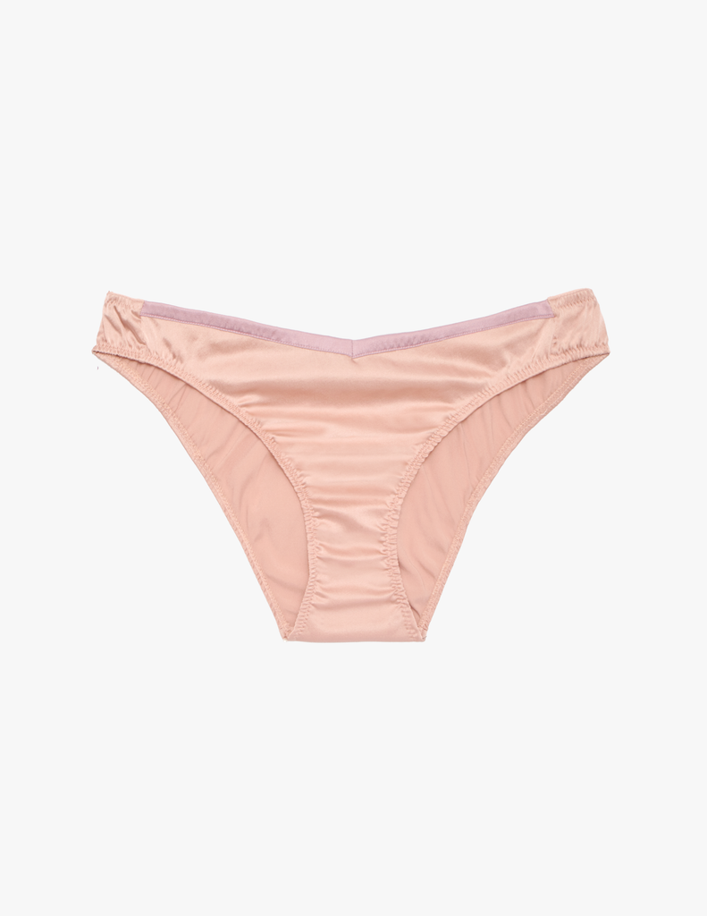 The araks silk quincy panty in bare
