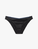 The araks silk charmeuse quincy panty in black