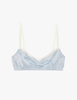 The araks silk quintana bralette in peri blue
