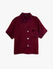 Araks Shelby silk pajama top in garnet