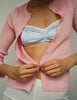 A model in the araks silk quintana bralette and presley short in white