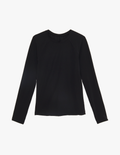 Araks Black long-sleeve rashguard on a white background