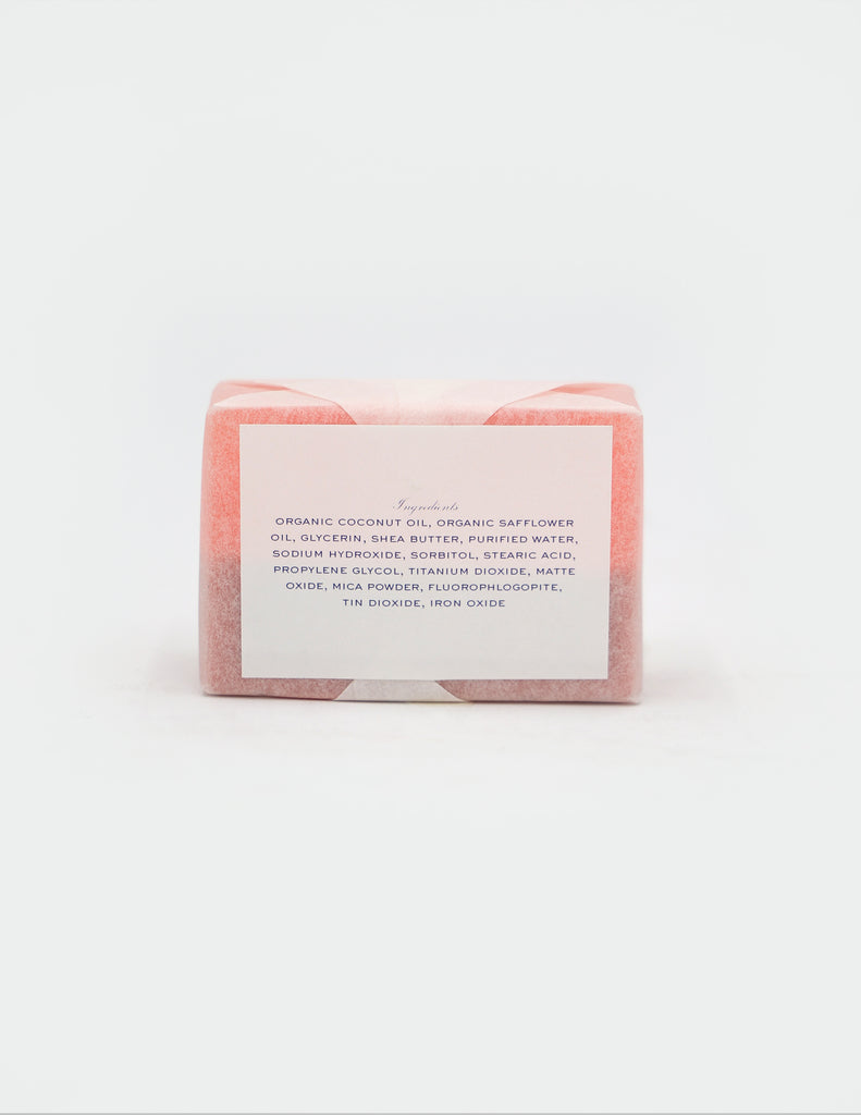araks handmade soap wrapped in pink
