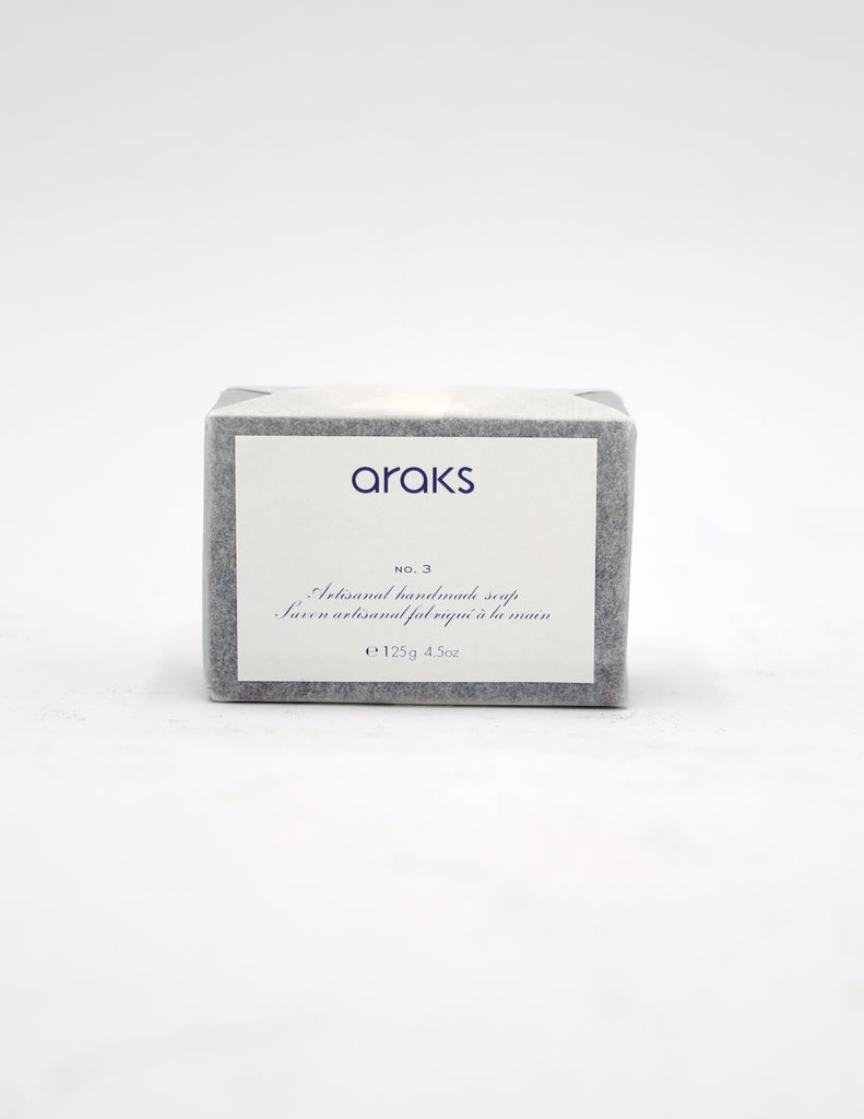 wrapped araks soap purple