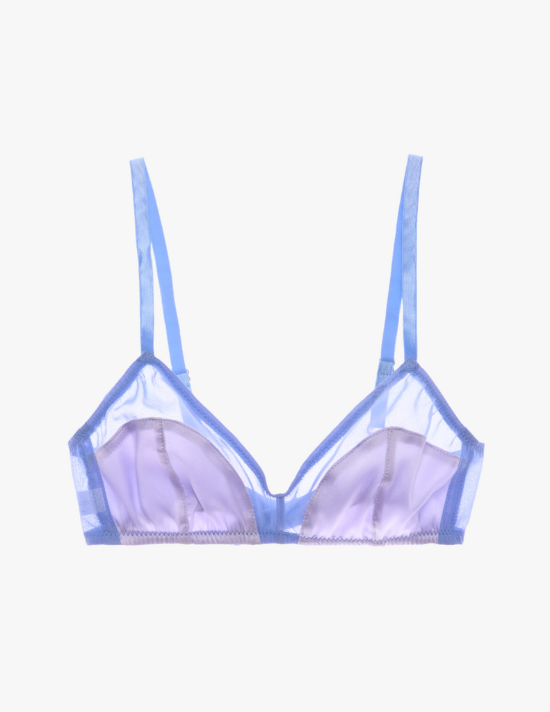The beatrice bralette in lavender purple