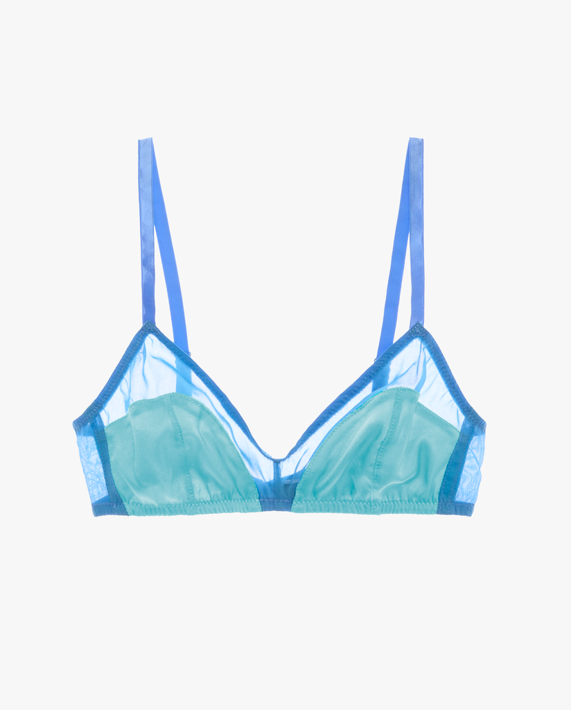 beatrice bralette in peekaboo blue