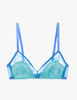 beatrice bralette in peekaboo blue