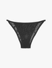 Black lace string panty.