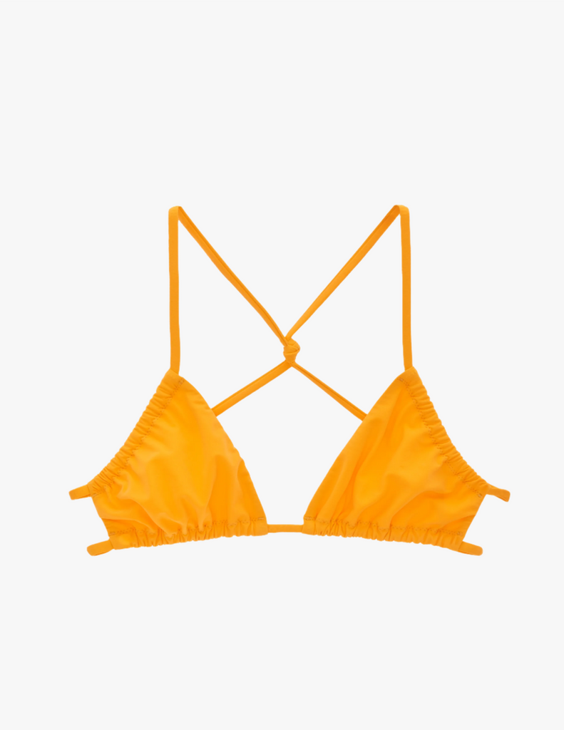 FLAT OF ORANGE BIKINI TOP