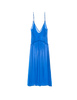 flat of dark blue Cadel silk dress