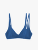 flat image of elias bikini top in fog blue