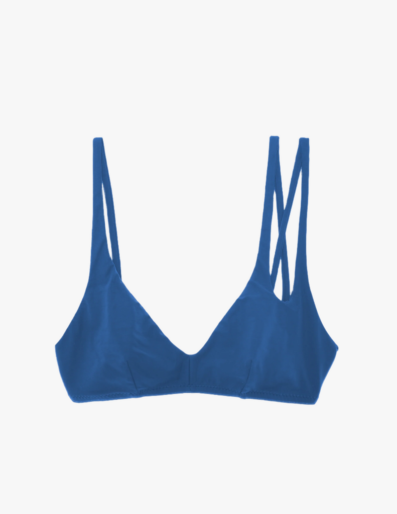 flat image of elias bikini top in fog blue