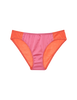 flat of orange cotton and pink silk panty