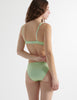 Back of Woman in light green Gita Bra and Gwyneth Panty