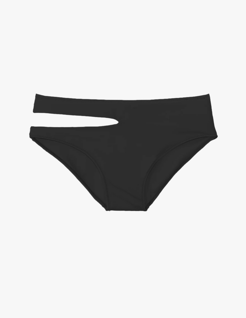 black cutout bikini bottom by Araks