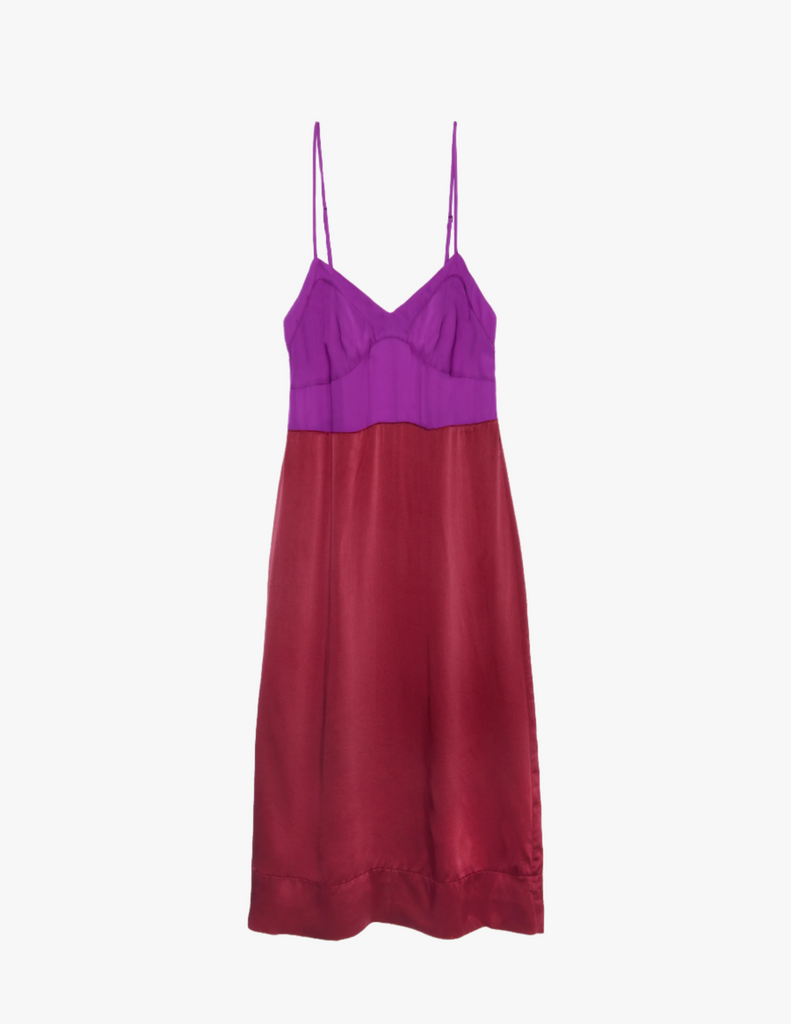 the ingrid slip in orchid purple and red