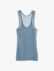 The James Tank in soft organic grey cotton.