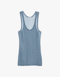 The James Tank in soft organic grey cotton.