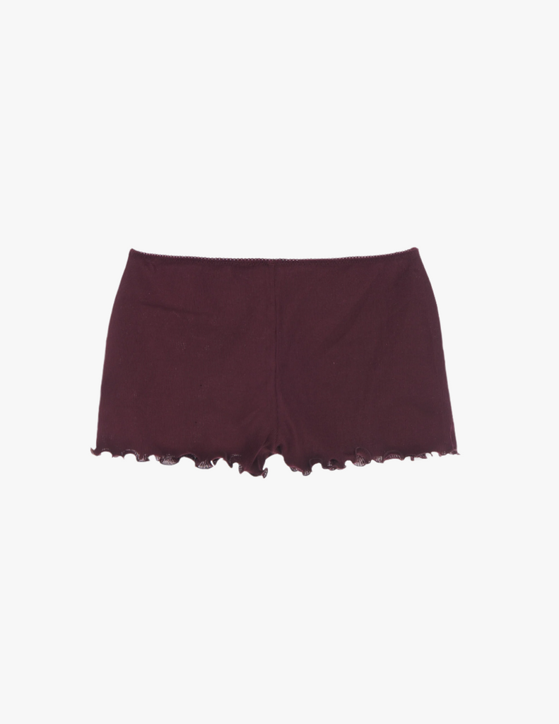 kat shorts in plum