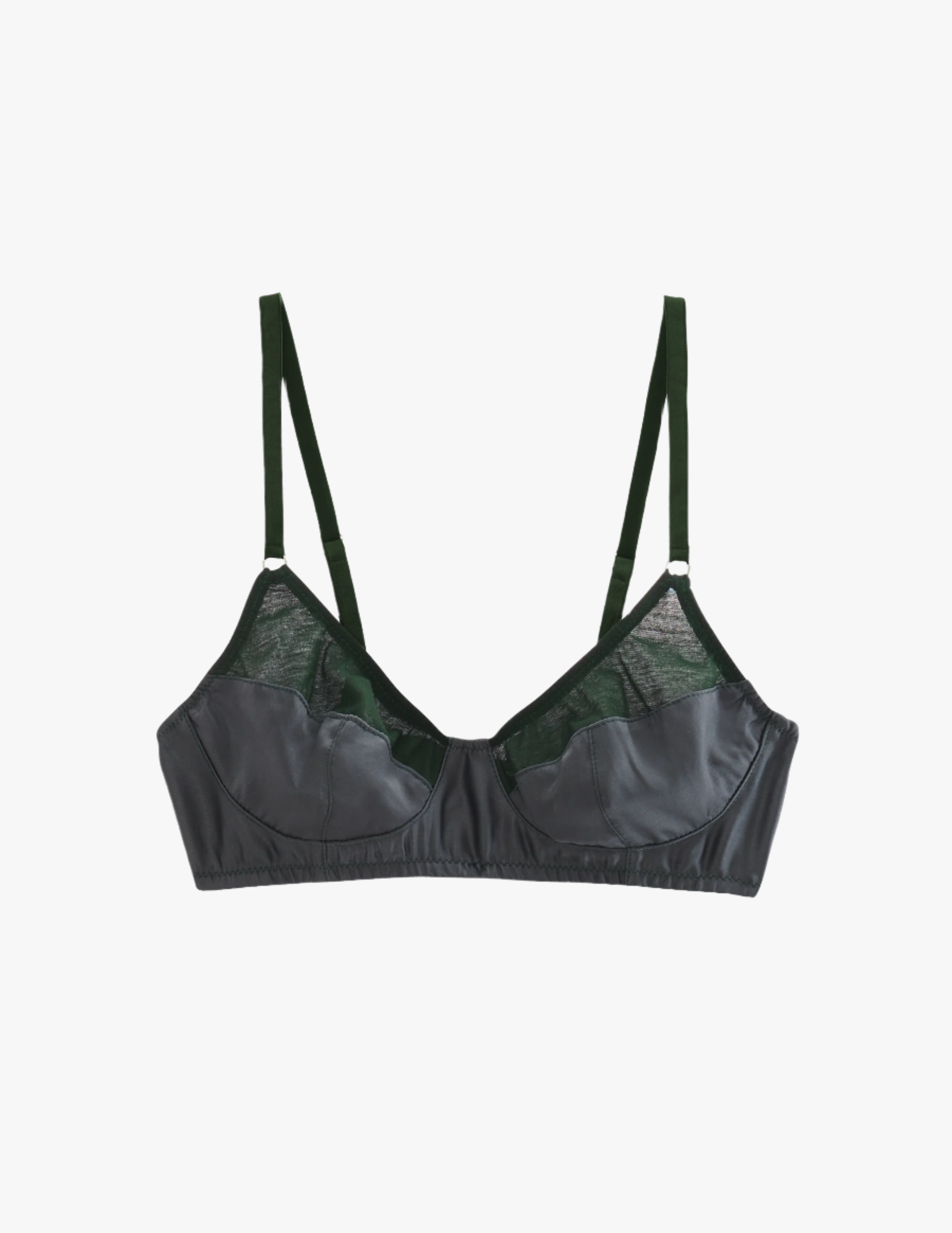 hunter green bralette