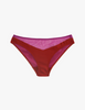 a flat image of the aaron panty in berry sangria