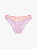 flat of pink silk panty