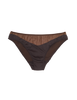 brown two-toned silk panty by Araks