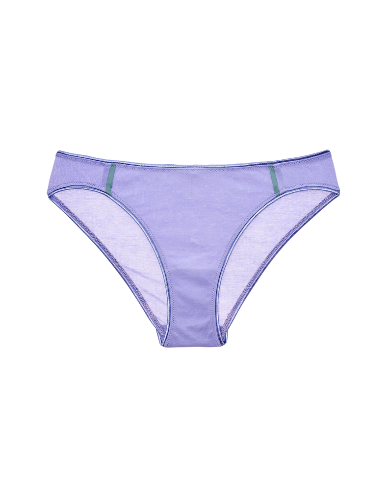 Flat of purple cotton panty