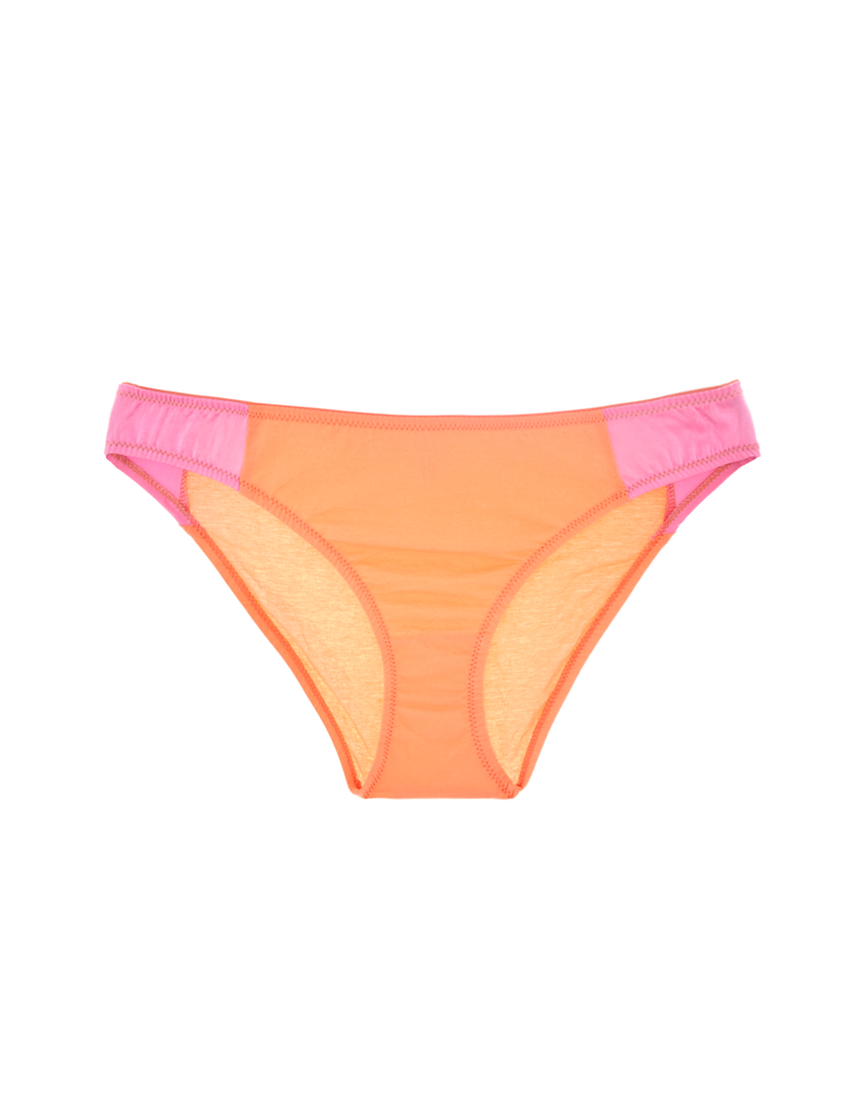 Lush orange saffi cotton panty